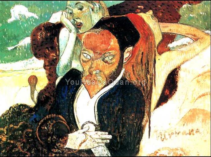 Nirvana, Portrait of Meyer de Haan - 保罗·高更